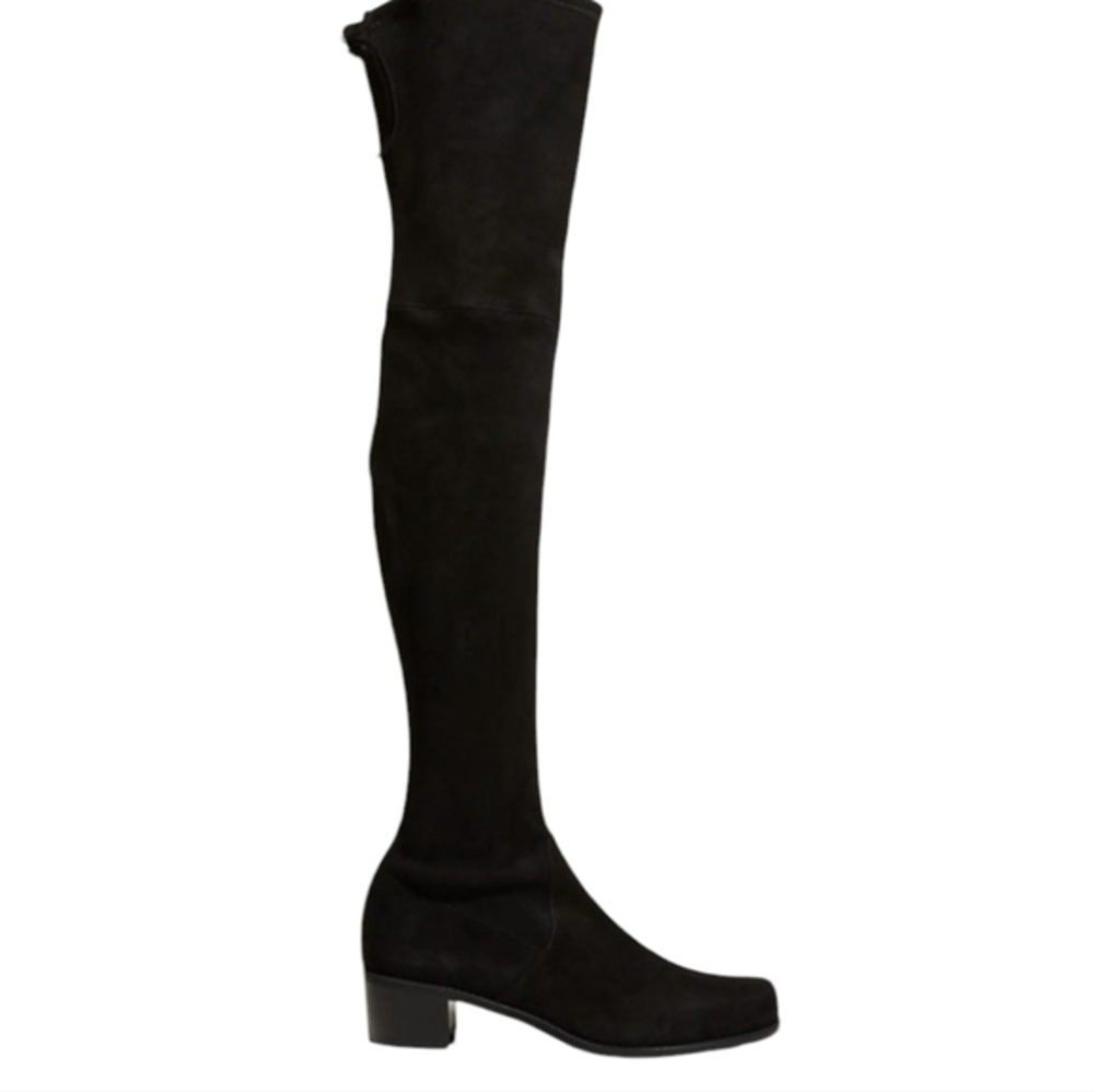 Black Suede Studio Black Over-the-Knee Boots Women's Size‎ 37.5 US 7.5